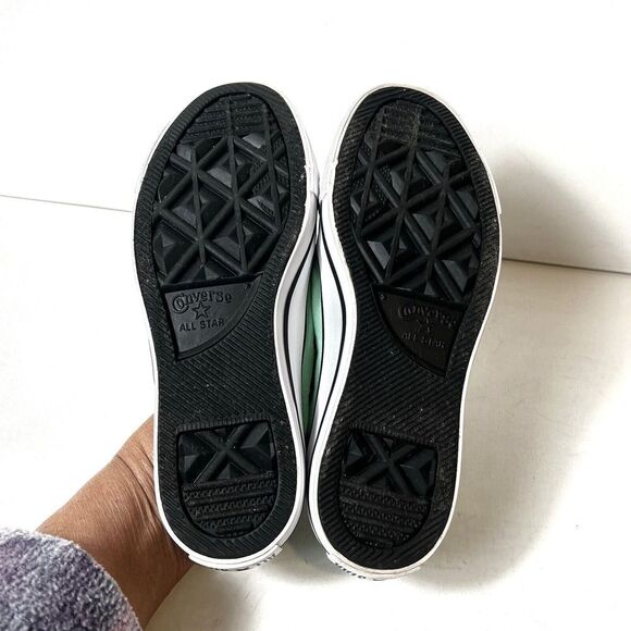 Converse Chuck Taylor All Star Low Top Green Canvas Shoe Women Sz 5 Stretch Back - Picture 12 of 12